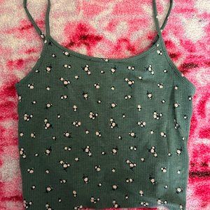 Floral Cami Cropped Tank
